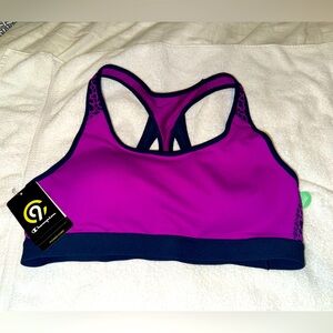 Purple and Black Sports Bra by Champion